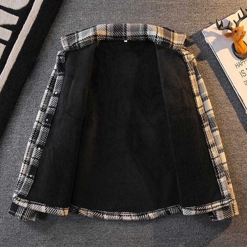 Kemeja Flanel Bermotif Kotak-k - Flannel Shirt Lined ulasan dan harga