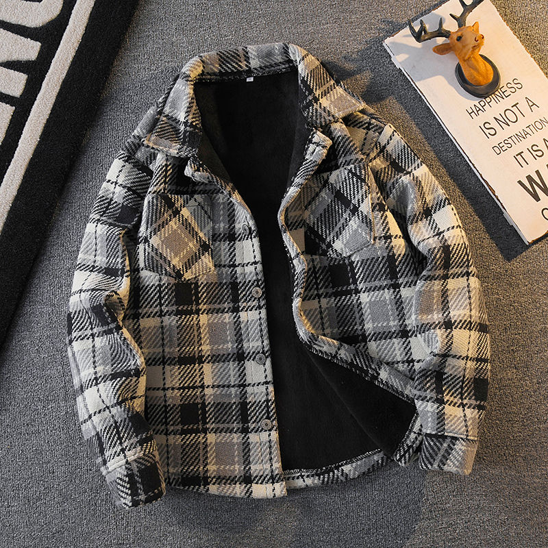 Kemeja Flanel Bermotif Kotak-k - Flannel Shirt Lined ulasan dan harga