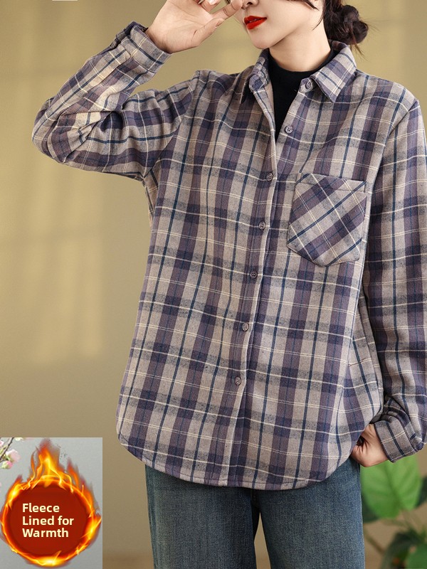 Kemeja Lengan Panjang Flanel B - Flannel Shirt Lined ulasan dan harga